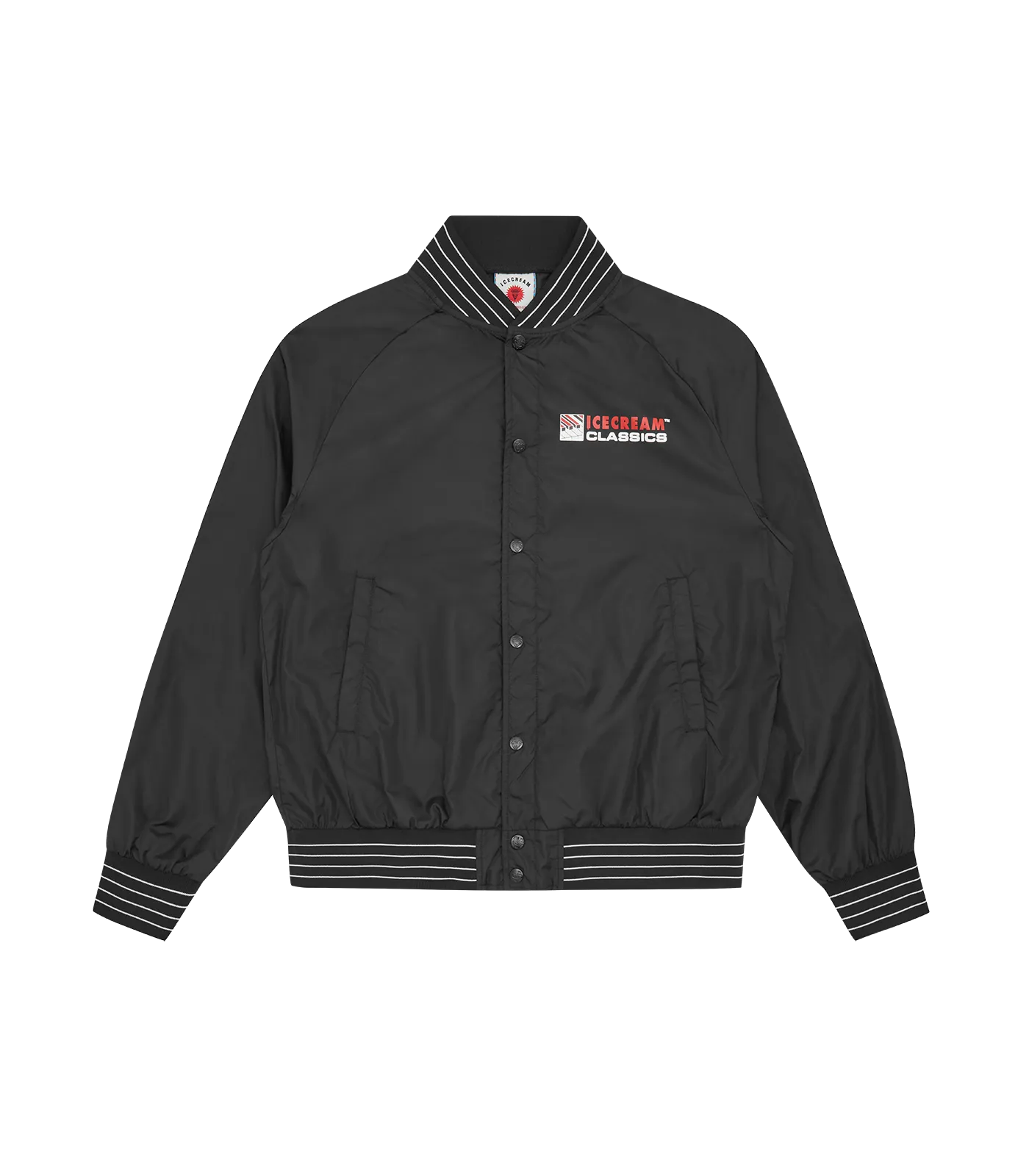 NYLON BOMBER JACKET - BLACK