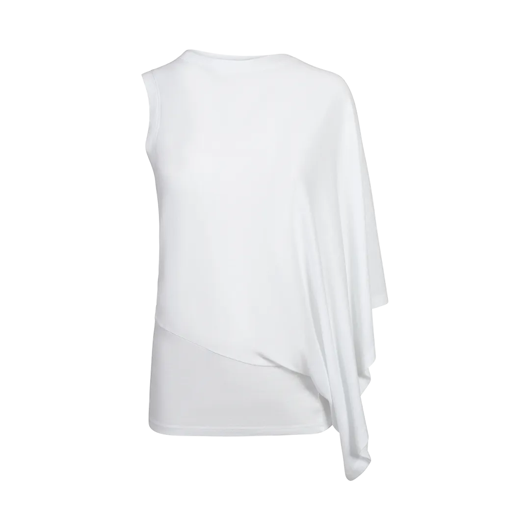 One Sleeve T-Shirt White