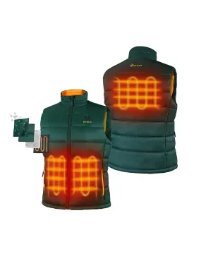 (Open-box) Men's Classic Heated Vest - Green with B19G Battery