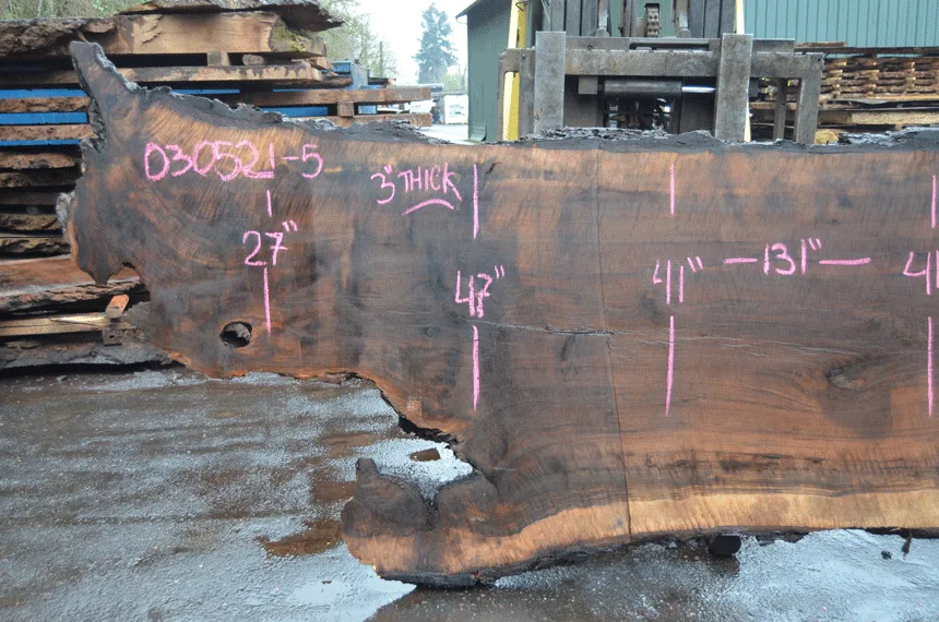 Oregon Black Walnut Slab 030321-05