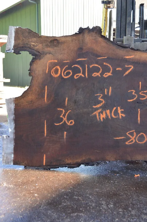 Oregon Black Walnut Slab 062122-07