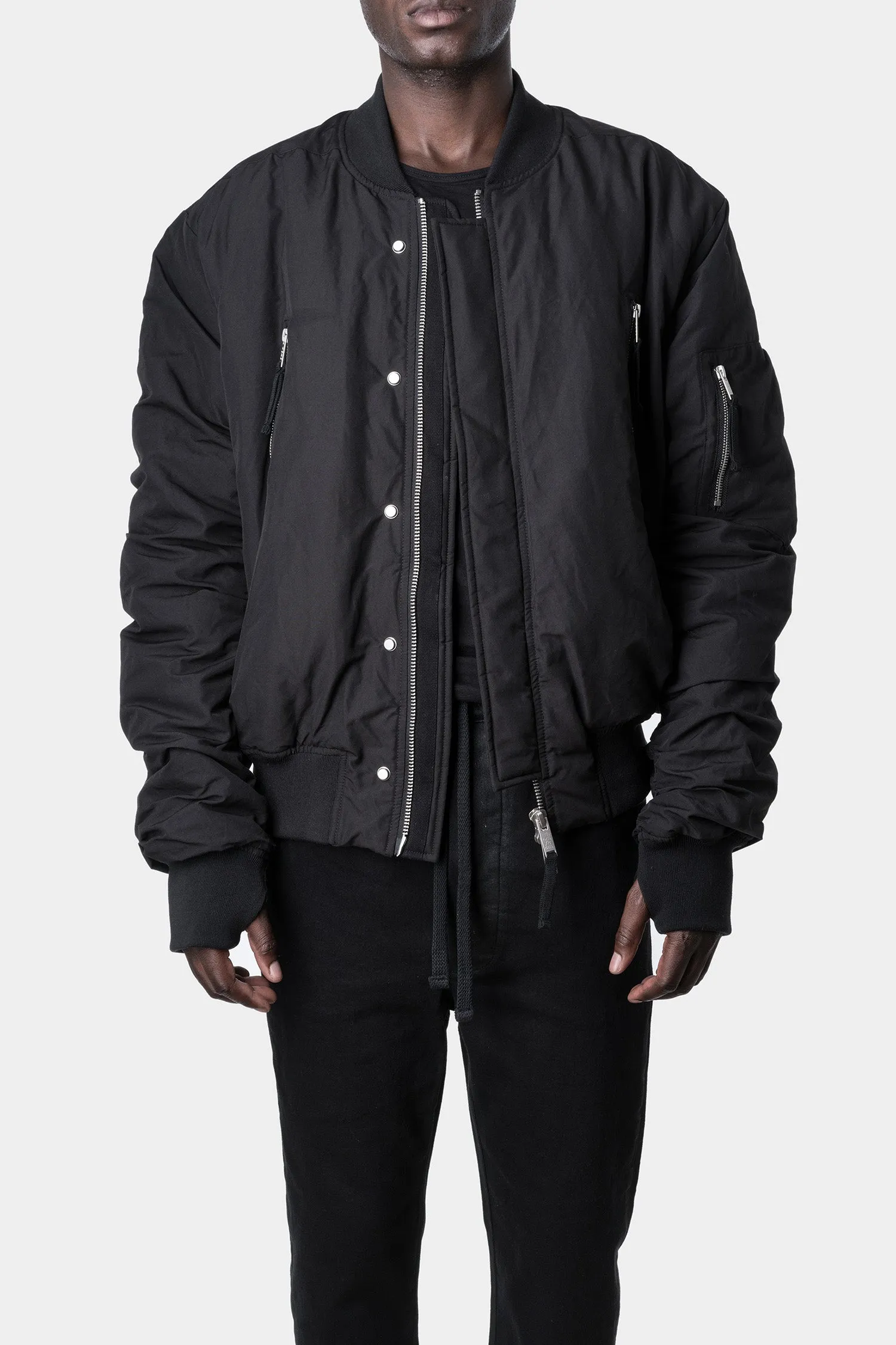 Padded winter bomber jacket, Black