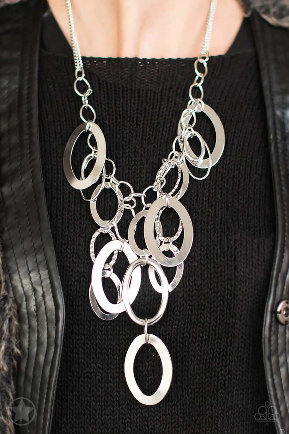 Paparazzi Accessories  - A Silver Spell #N846 Box 9 - Silver Necklace