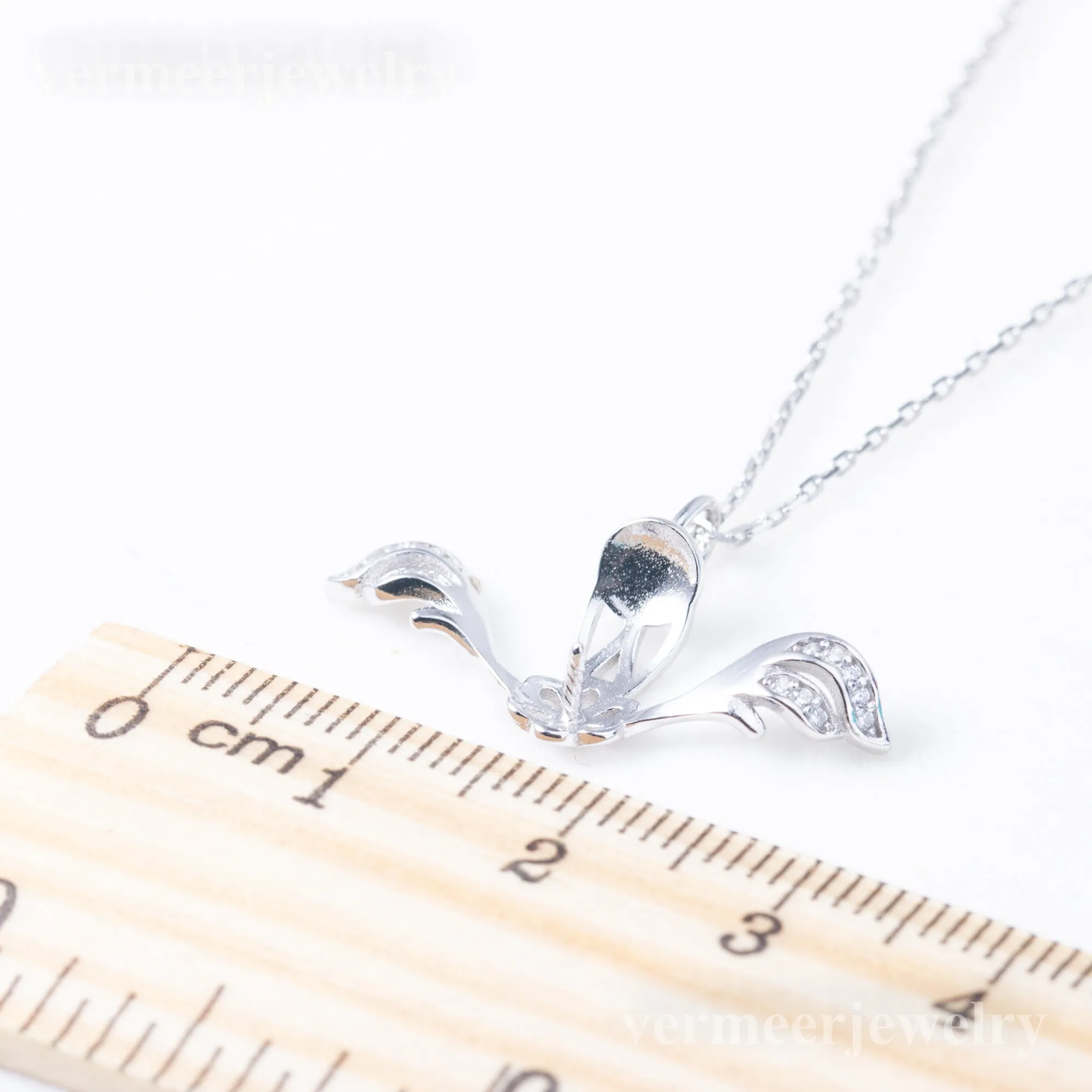 Pe010993 DIY 9-12mm Natural Freshwater pearl pendant accessory 925 sterling silver engagement jewelry necklace for women