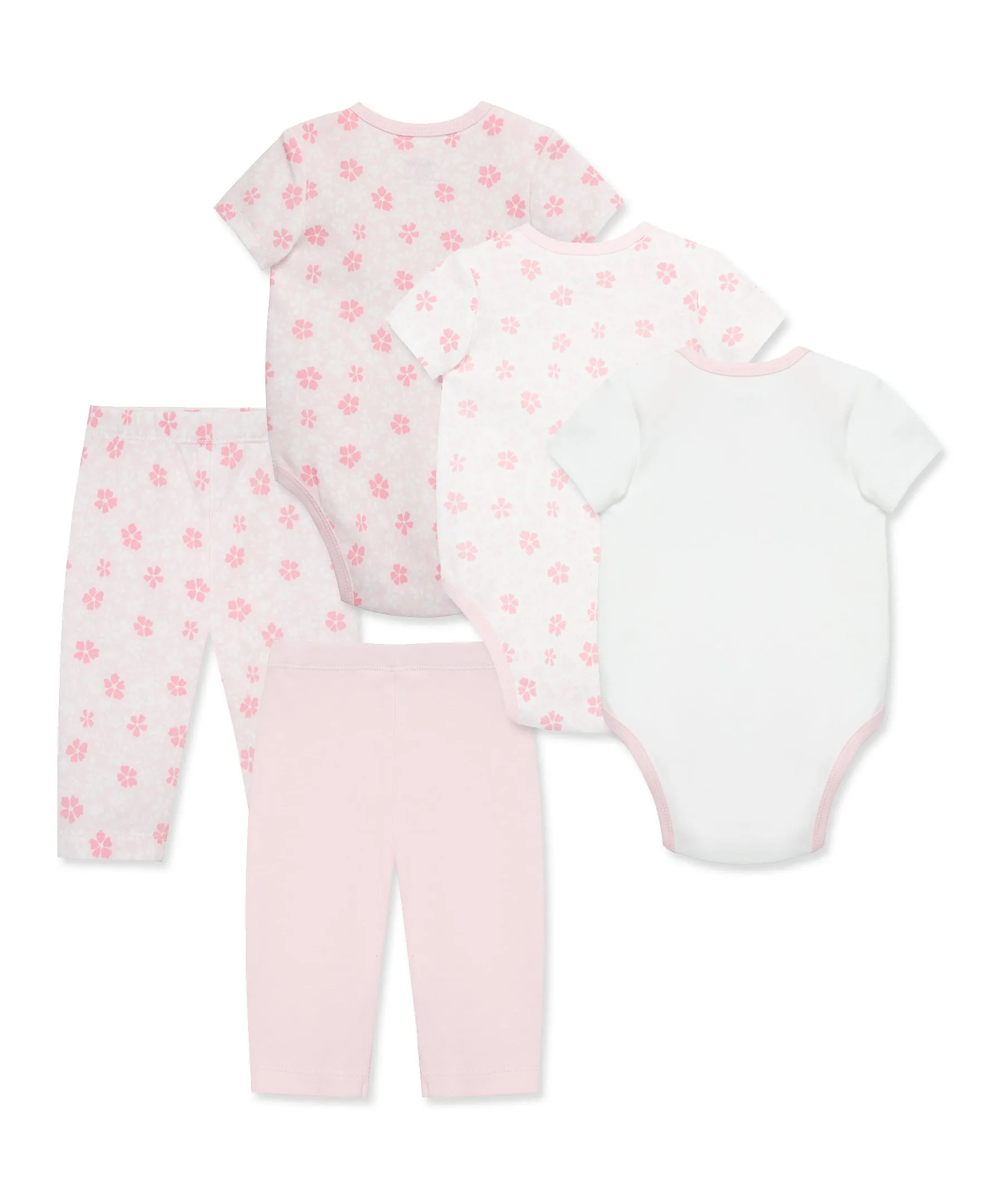 Petals 5-Piece Bodysuit & Pant Set