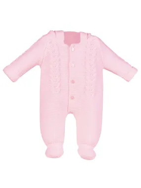 Pink Knitted Pramsuit