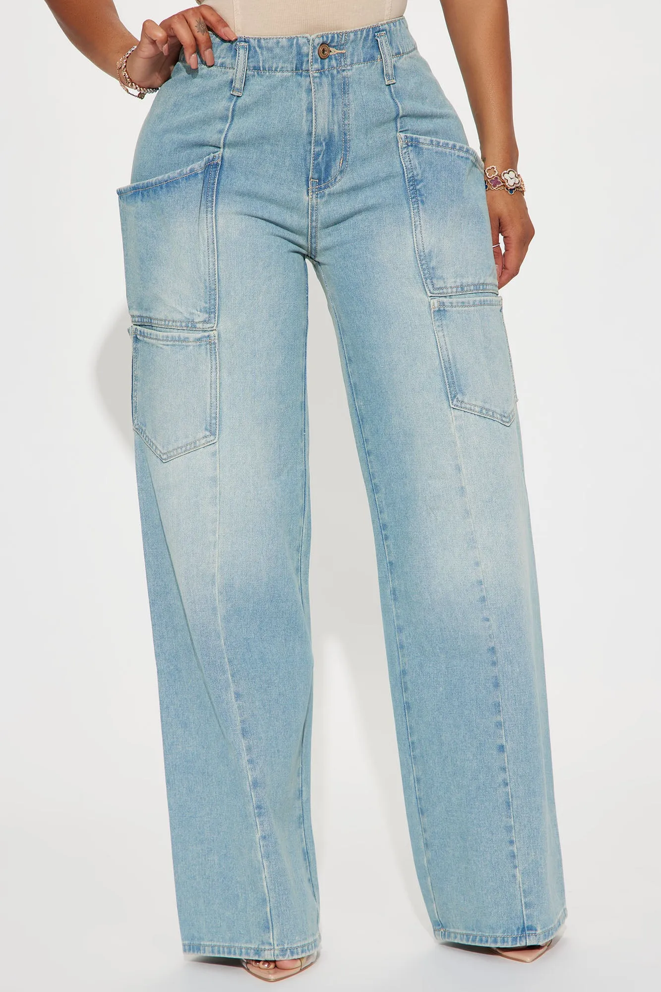 Practically Perfect Baggy Jeans - Light Wash