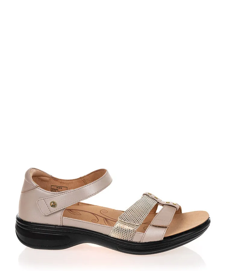 Revere Negara Champagne leather Sandal