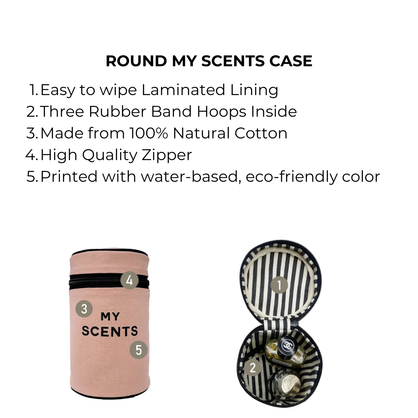 Round My Scents Case, Pink/Blush