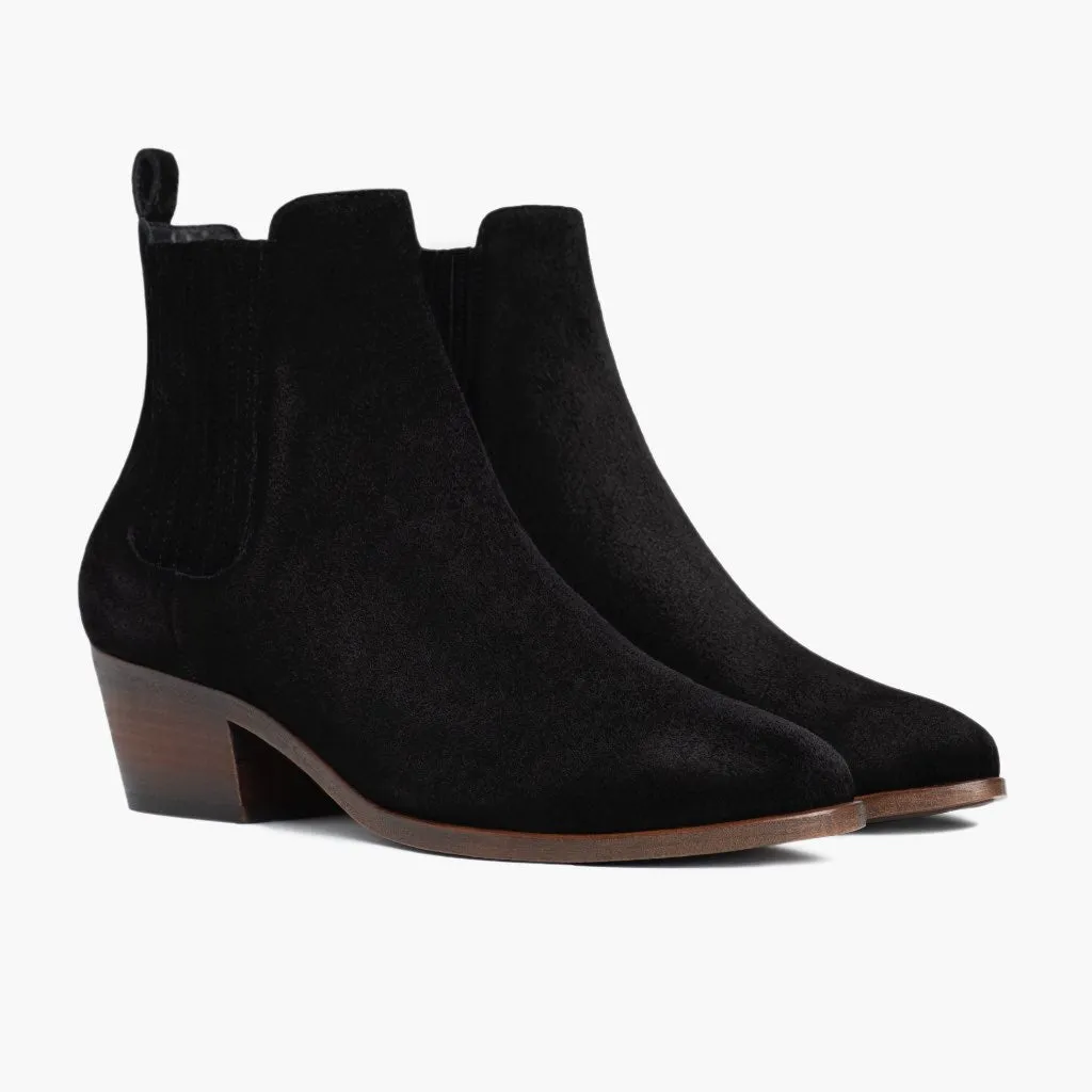 [S] Dreamer Bootie | Black Suede