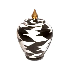 SALEEN ART-BEYZA SMALL VASE IN BLACK AND WHITE