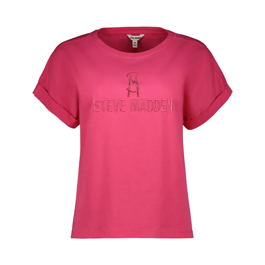 SELENA LADIES KNITTED T-SHIRT PINK