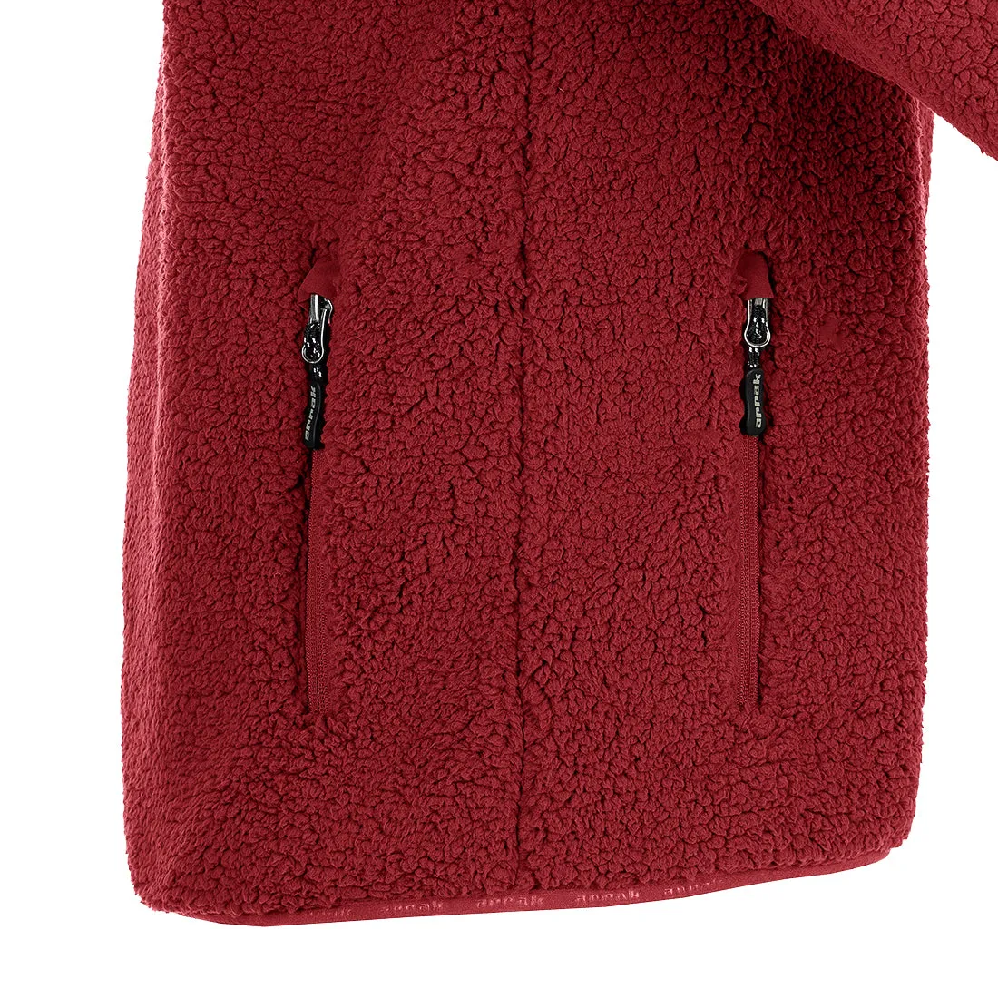 Sherpa Fleece Jacket for Men (Dark Red)