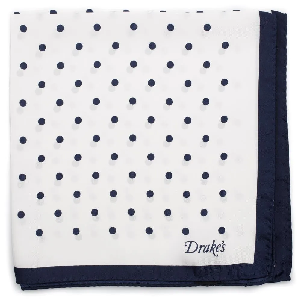 Silk Print Dots Pocket Square