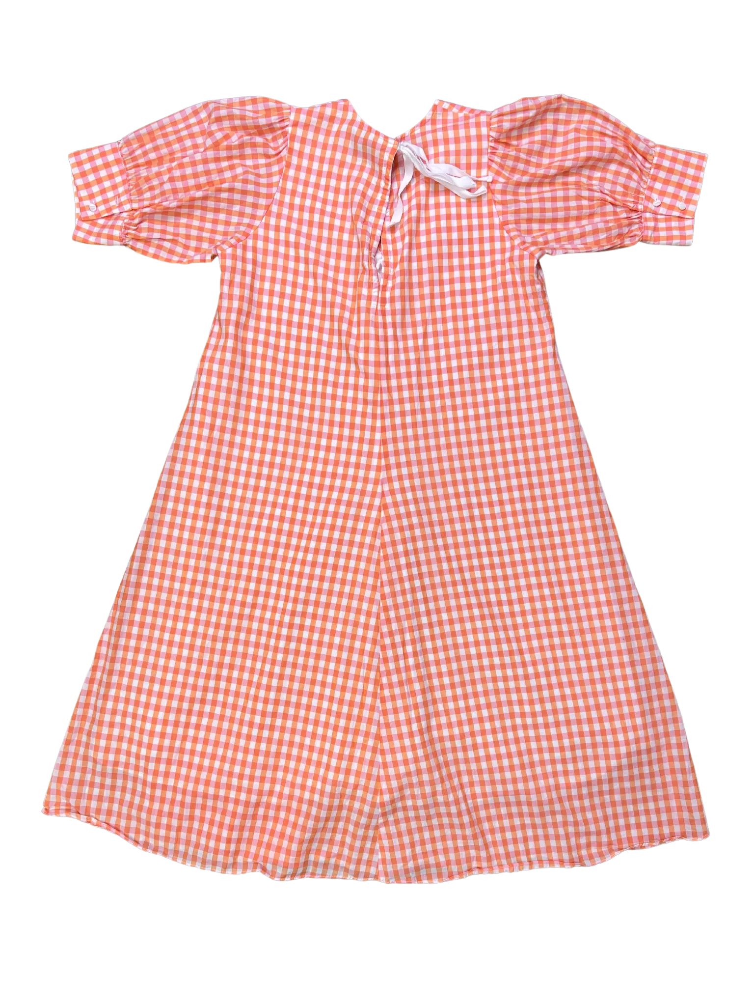 Size 12 - APT Apartment Clothing Orange Gingham Dress