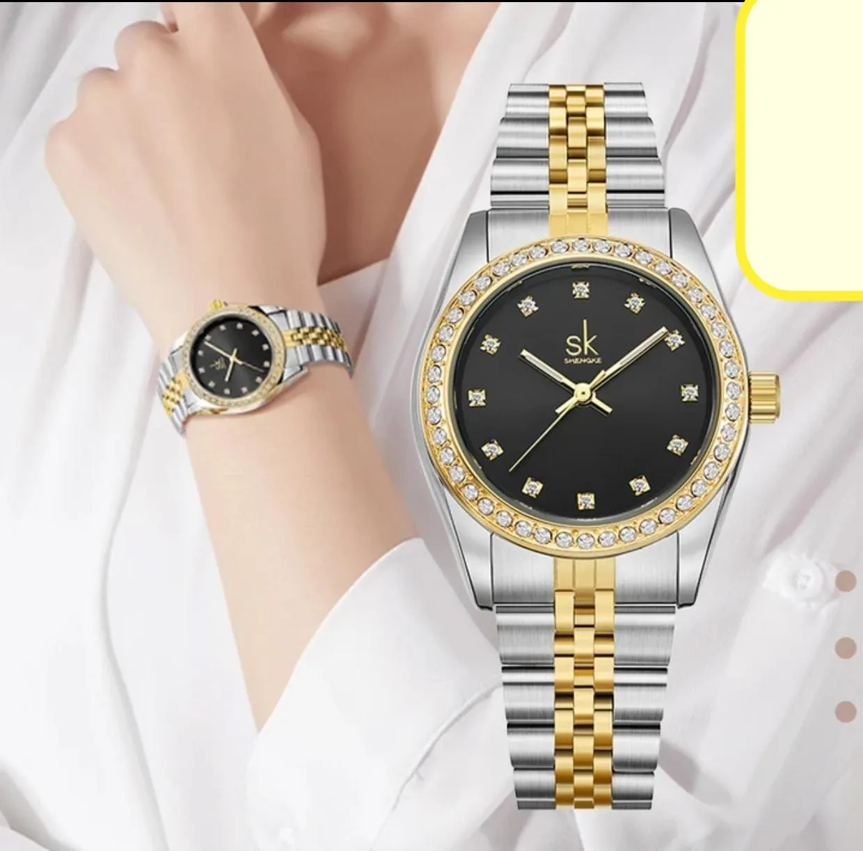 Sk Lady Watch with Diamond Dial