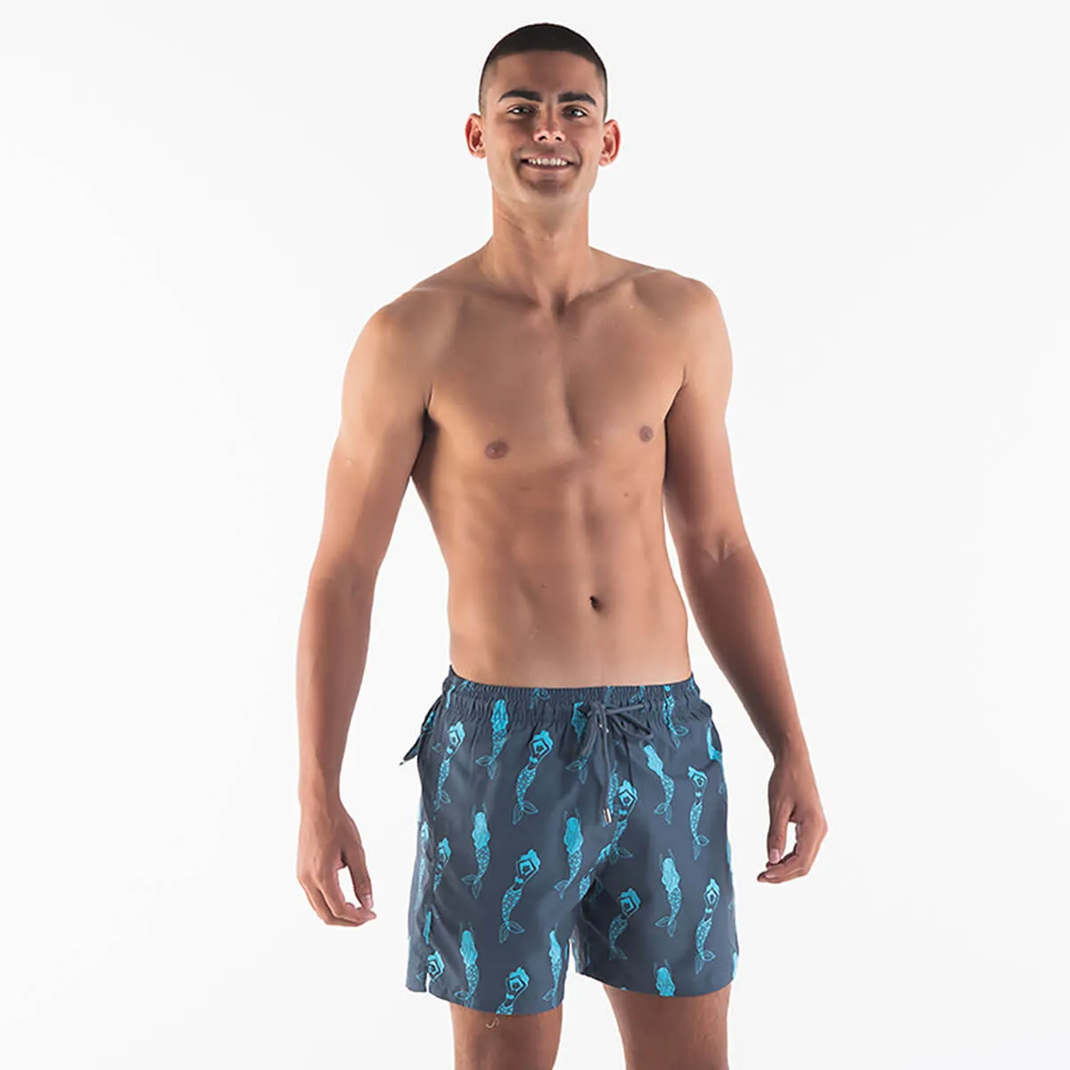 Swim Shorts - Mermaids | Steel