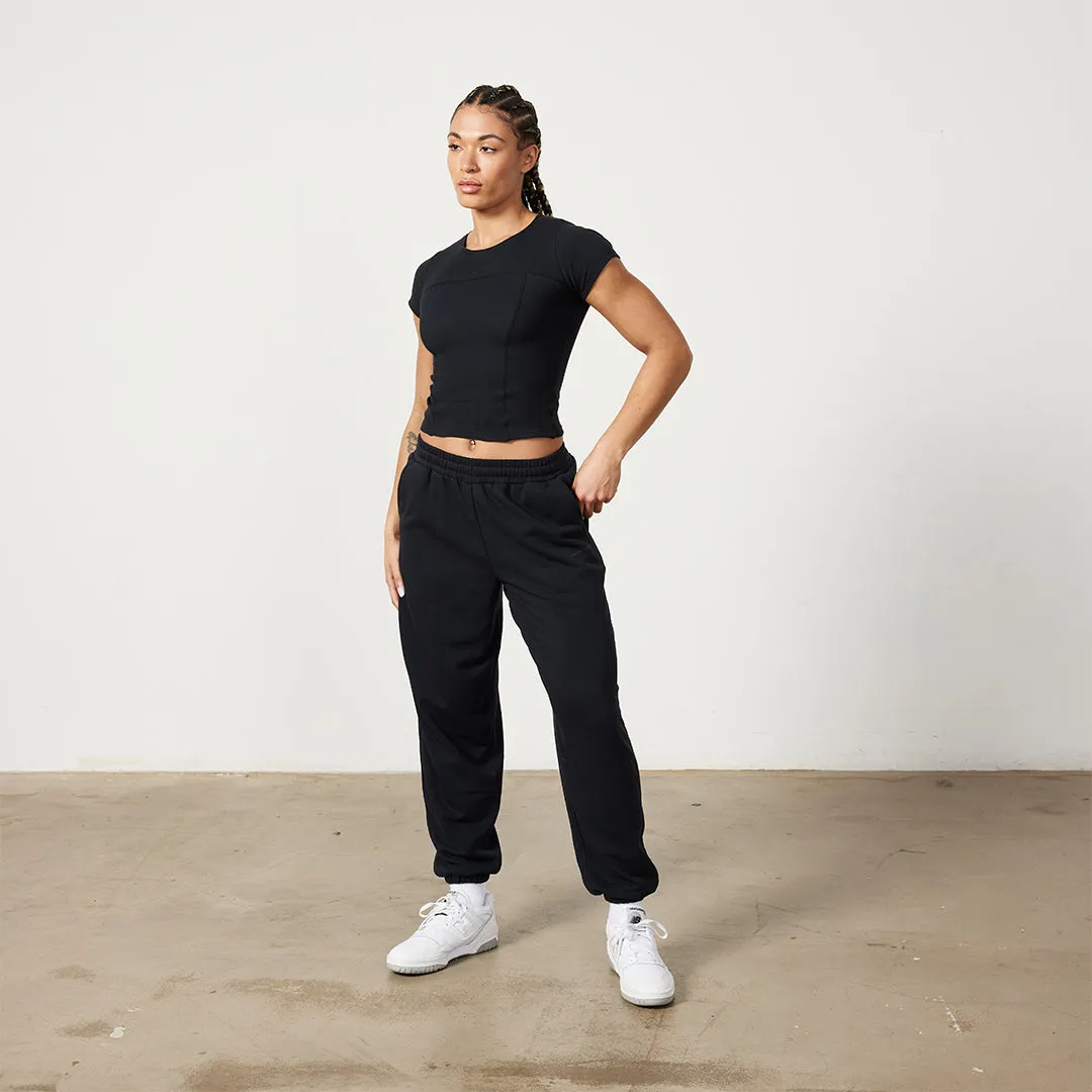 Vanquish Restore Black Oversized Sweatpants