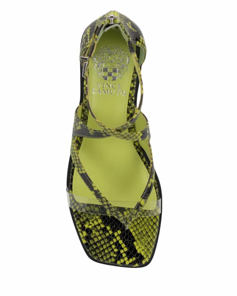 Vince Camuto LOMEEANA ACID LIME CLEAR/PYTHON PVC