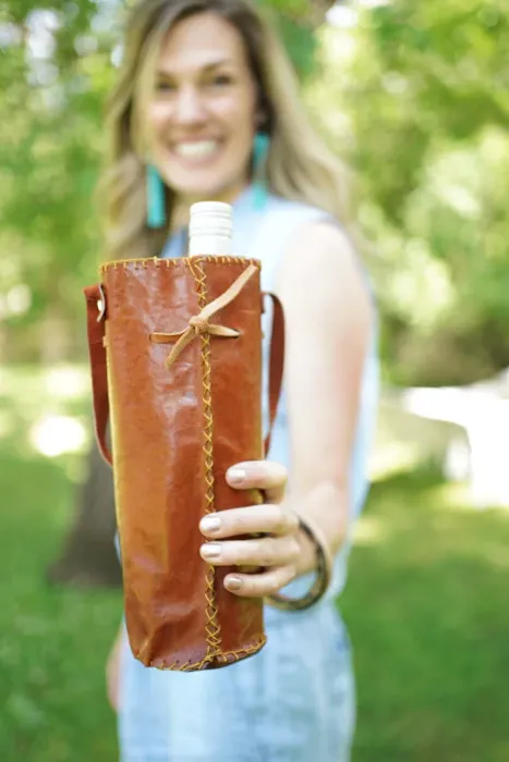 Vino Leather Bottle Holder