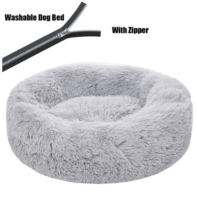 Washable Warm Fluffy Dog Bed