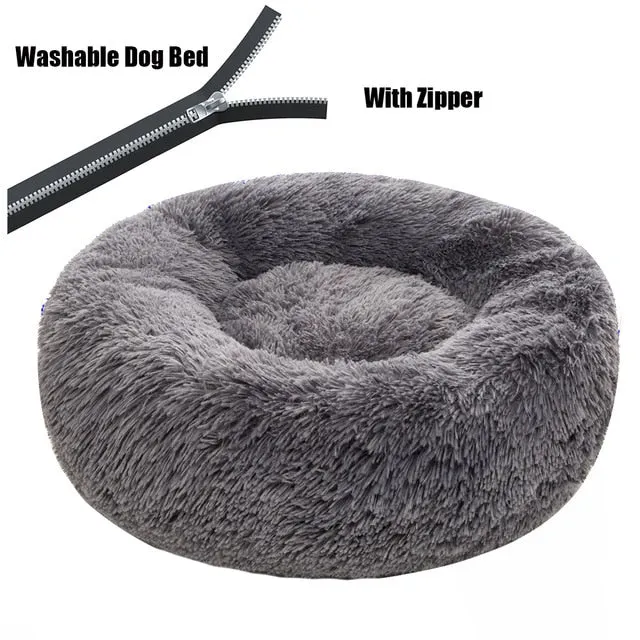 Washable Warm Fluffy Dog Bed