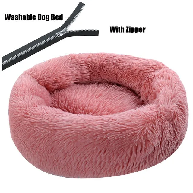 Washable Warm Fluffy Dog Bed