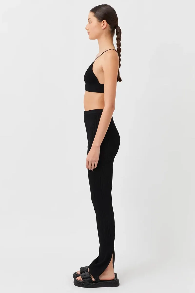 WILLOW KNIT LEGGING-BLACK