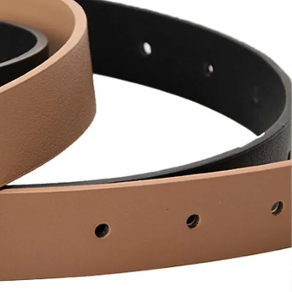 Women'S All-Match Classic Square Pinhole Belt 43668839C