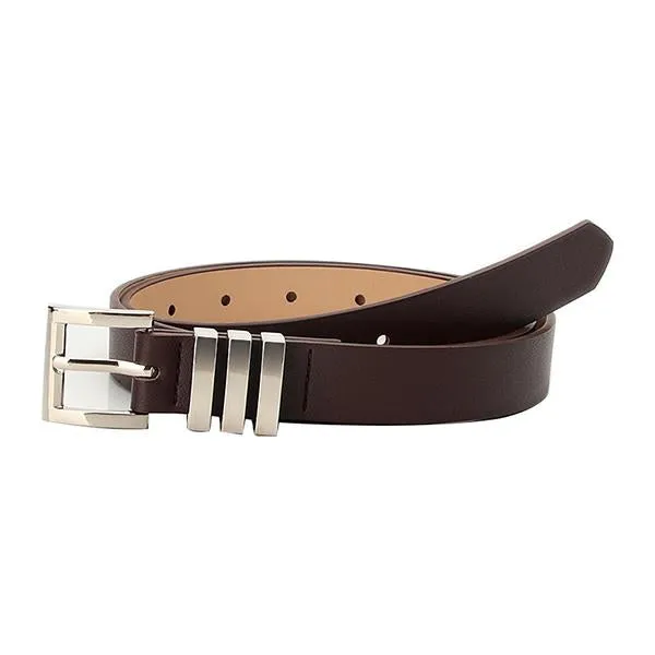 Women'S All-Match Classic Square Pinhole Belt 43668839C