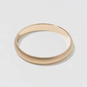 Yellow Gold Classic Wedding Band - Matte 3mm