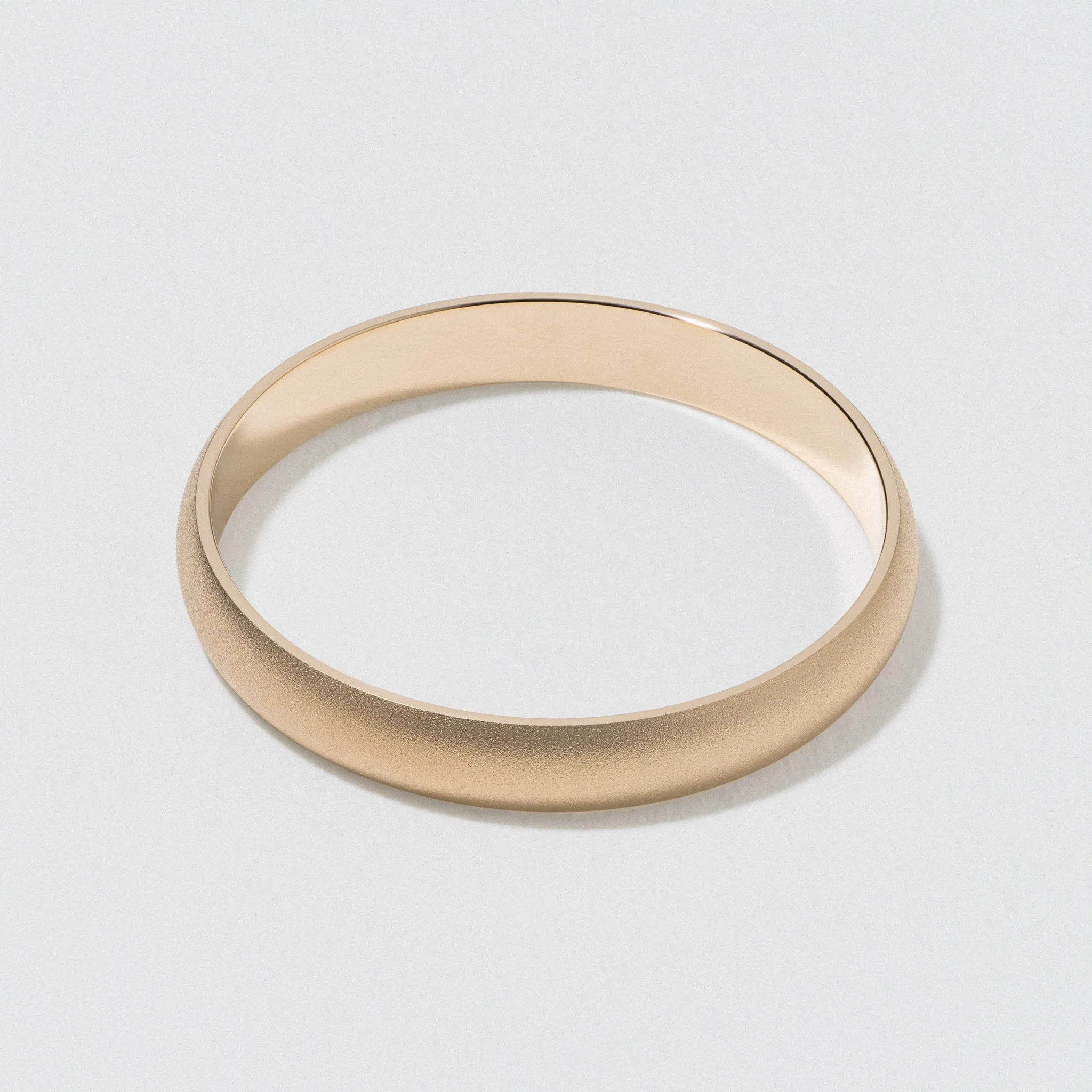 Yellow Gold Classic Wedding Band - Matte 3mm