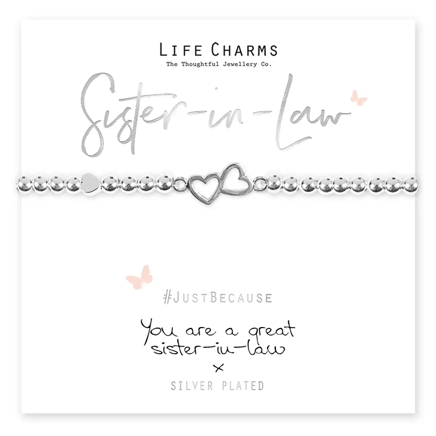 You Are A Great Sister In Law Bracelet - Silver