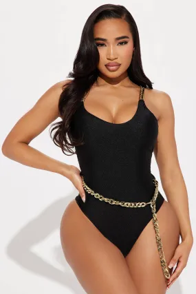 Yuma Chain 1 Piece Swimsuit - Black